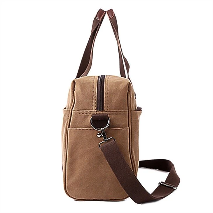 CANVAS GYM DUFFLE BAG-SIDE